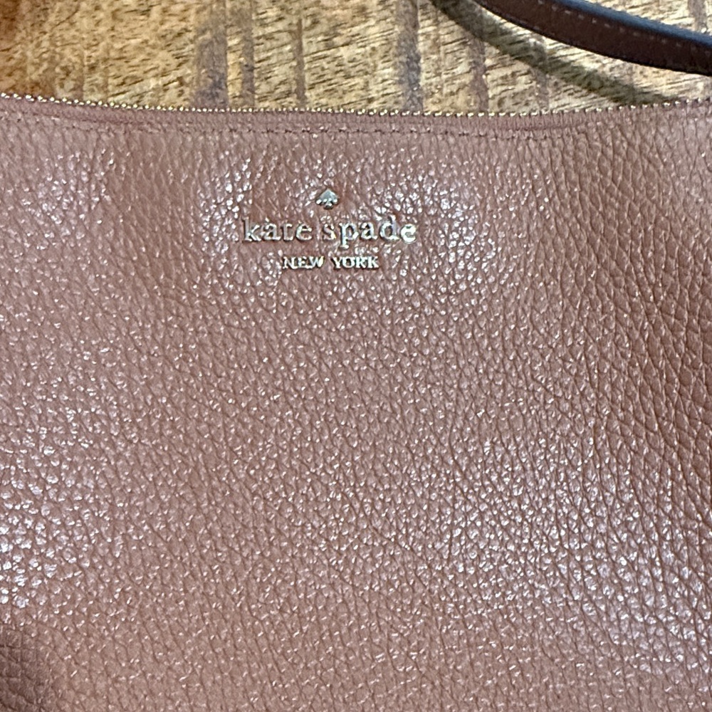 Kate Spade New York Leila Triple Gusset Crossbody Brown Bag - Picture 4 of 14